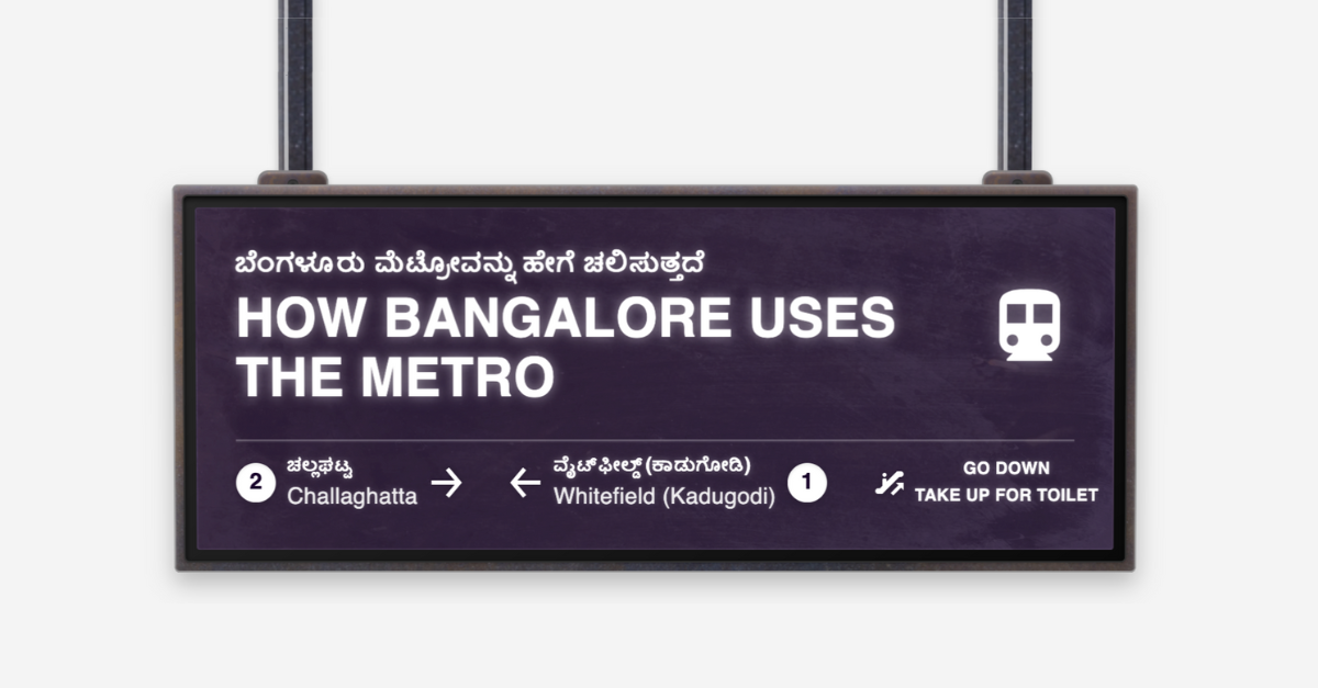 How Bangalore Uses the Metro
